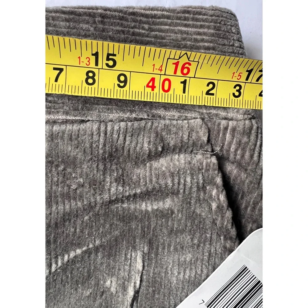💚 Lauren Ralph Lauren Corduroy Pants Beacon Grey size 12‎ NWT